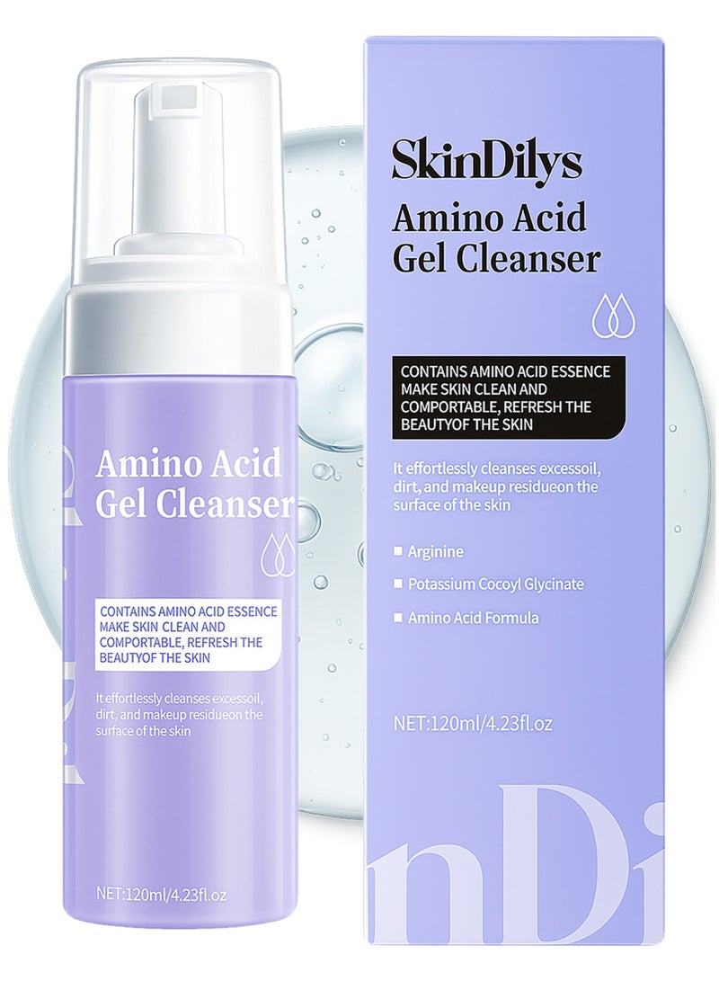 سكين ديليز SkinDilys Australian Brand Amino Acid Gel Cleanser 120ml / Double Moisturizing Factor, Balance Water and Oil, with Mild Surfactants to Effectively Cleanse and Maintain Skin’s Natural Moisture Barrier - Image 1
