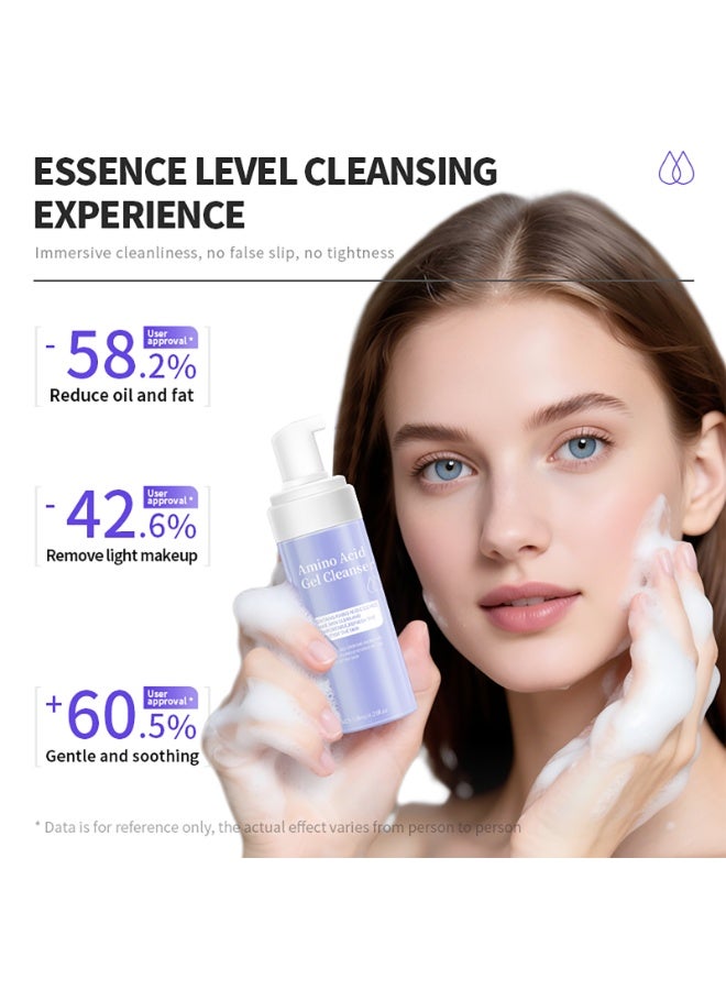 سكين ديليز SkinDilys Australian Brand Amino Acid Gel Cleanser 120ml / Double Moisturizing Factor, Balance Water and Oil, with Mild Surfactants to Effectively Cleanse and Maintain Skin’s Natural Moisture Barrier - Image 4