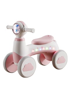 Sharpdo Children's Balance Bike, 4-Wheel Balance Bike for Boys and Girls 1-6 Years Toddler and Baby, Ride on Toys with Light and Music Indoor Outdoor Fun  - Image 1