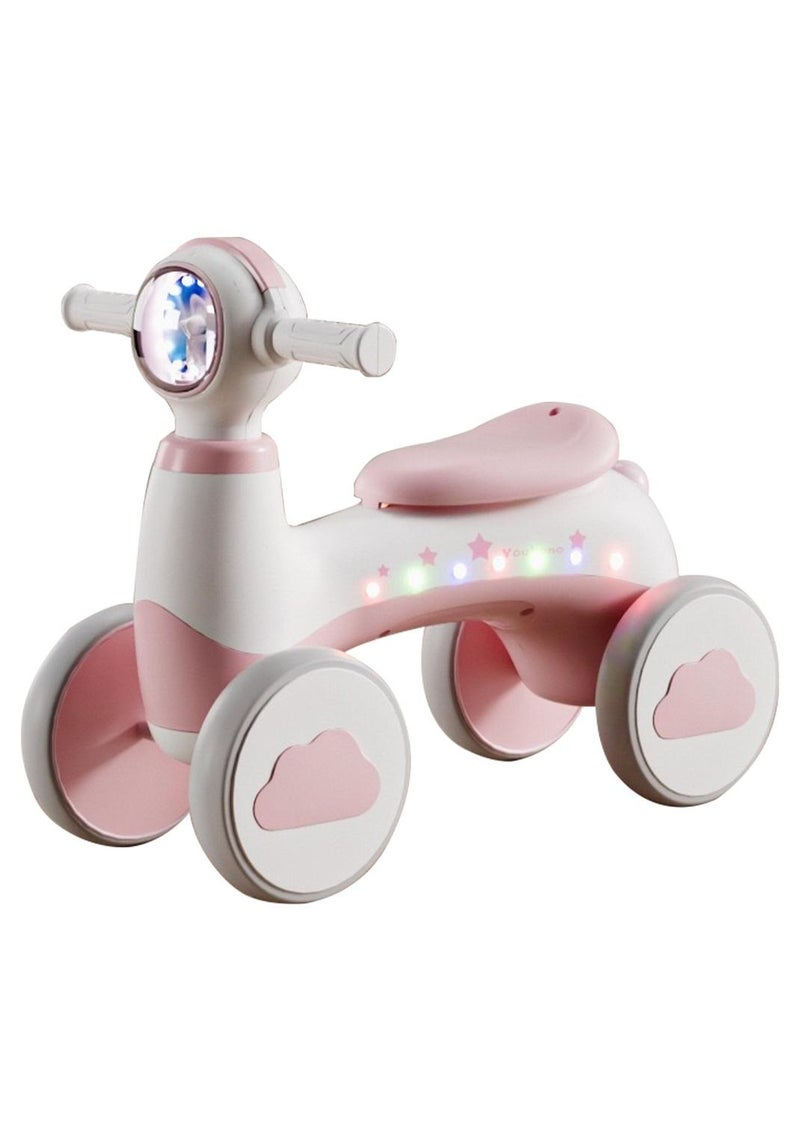 Sharpdo لعبة توازن سكوتر الأطفال بأربع عجلات، مقود قابل للدوران بزاوية 135 درجة، وإطارات EVA ناعمة لركوب آمن ومريح - Image 1