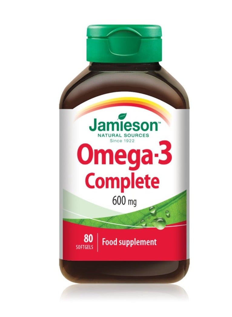 جاميسون أوميجا 3 كومبليت 600 مجم 80 كبسولة هلامية - Image 2