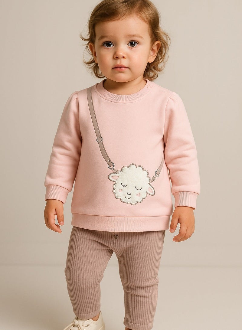 Dirkje Junior Girls 2-Piece Sweatshirt and Leggings Set - Image 1