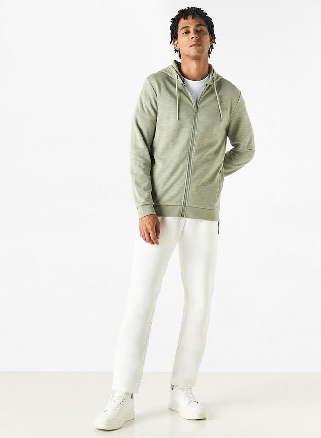 كابا سويت شيرت سادة بقبعّة وجيوب من جونيورز - Image 2