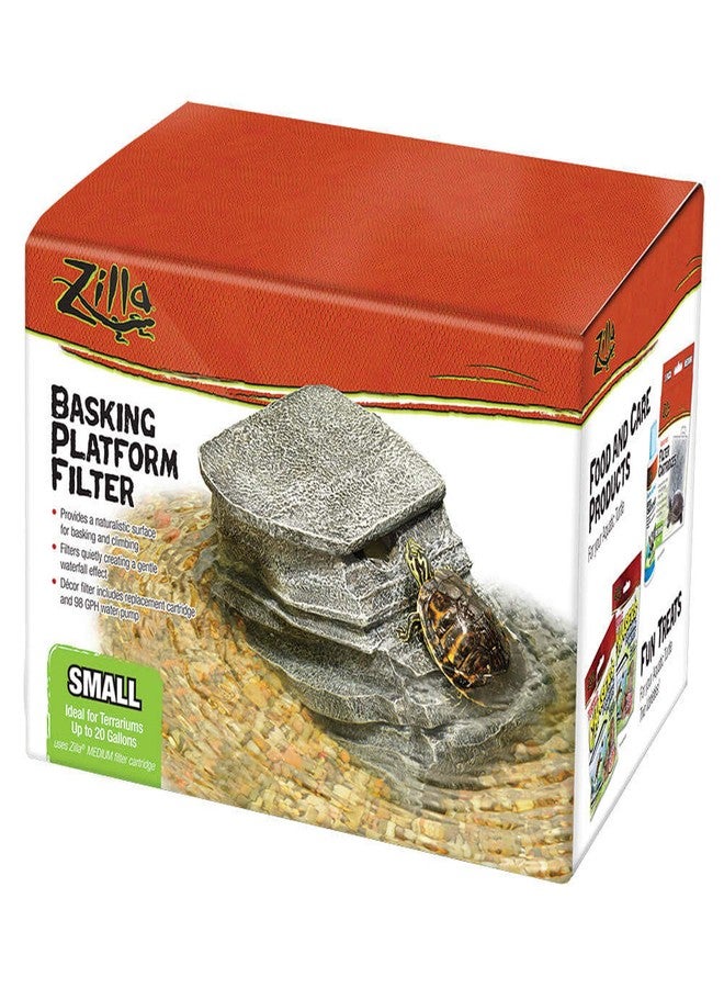 Zilla Reptile Habitat Décor Basking Platform Filter, Small, 10-20G - Image 1
