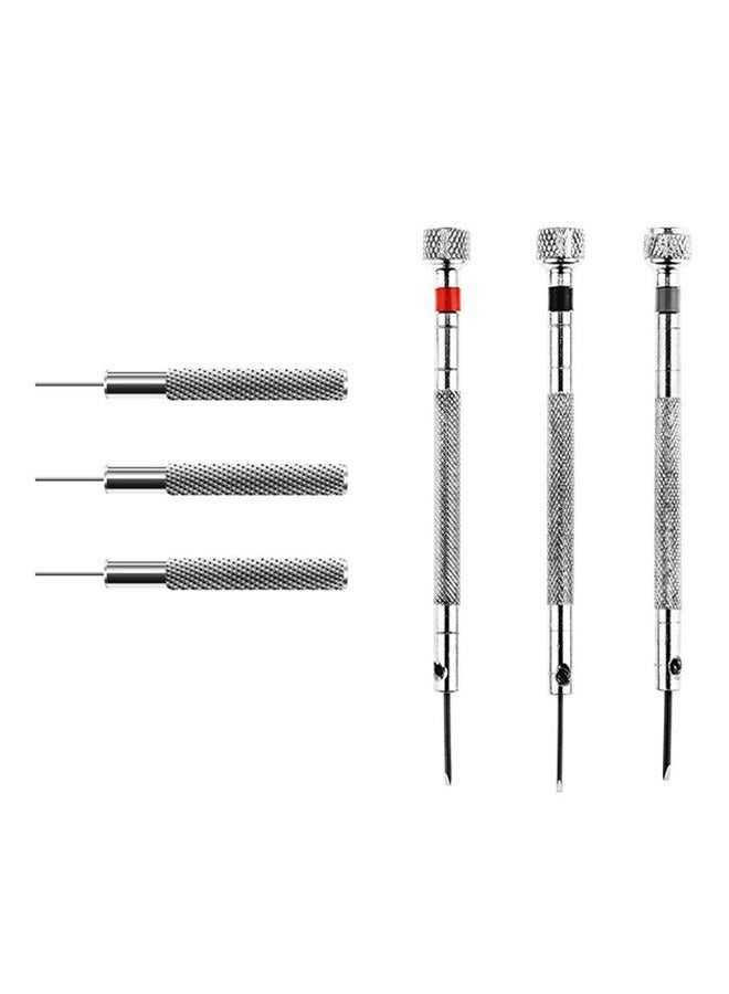 ليشب مجموعة أدوات إصلاح الساعات الاحترافية المكونة من 144 قطعة، بما في ذلك قضبان دبوس زنبرك الساعة وفتاحة الغطاء الخلفي ومفتاح ربط لولبي لإدخال البطاريات في حقيبة النايلون - Image 5