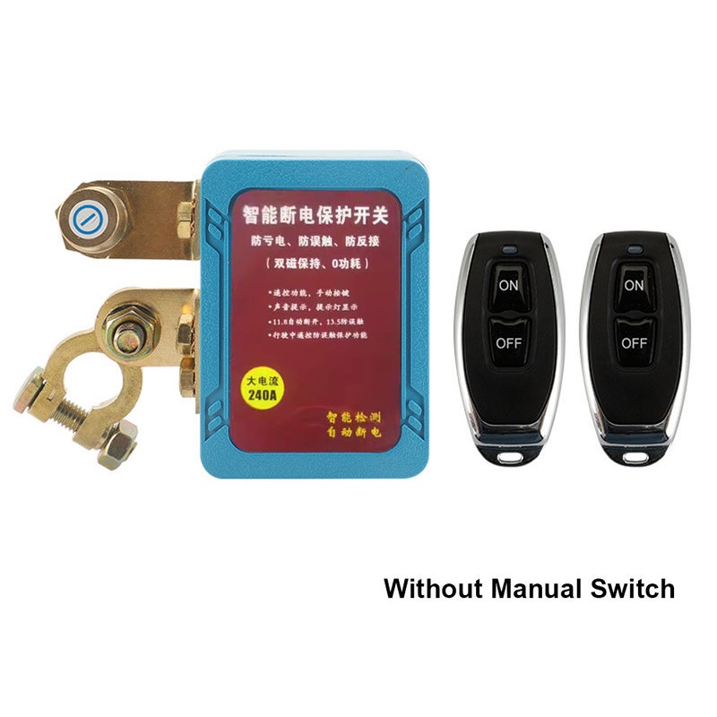 Kill Switch for Car Remote Battery Disconnect Switch 12V 240A Car Battery Kill Switch Battery Protection Automatic Cut and Shut Off Switch for Auto Truck Boat - Image 1