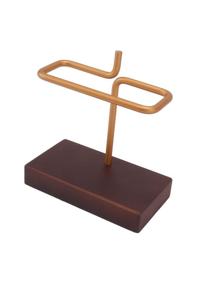 Thoraya - Coffee Filter Holder Wooden Hand Drip Coffee Filter Paper Stand for Home Cafe Bars Walnut Wood - Image 1
