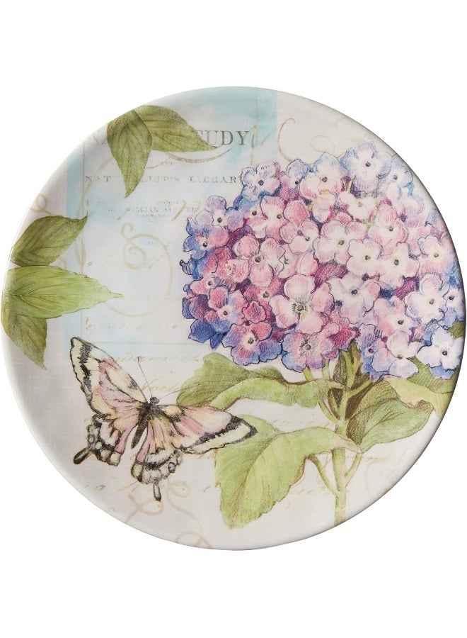 Certified International أطباق عشاء حديقة الهيدرانجيا المعتمدة متعددة الألوان - Image 4