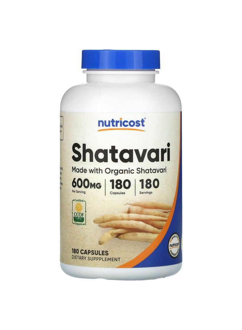 Shatavari, 600 mg, 180 Capsules