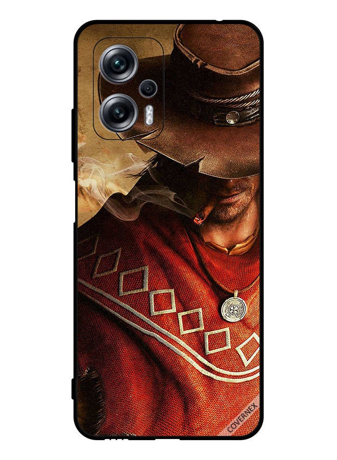 Covernex Protective Case Cover For Xiaomi Redmi Note 11T Pro Stylish Hat Man - Image 1