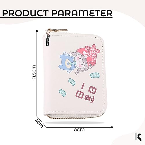 Kraptick Card Holder for Women - Elegant and Versatile Card Organizer, Credit Cardholder, Card Pouch, Card Case (White) - Image 5