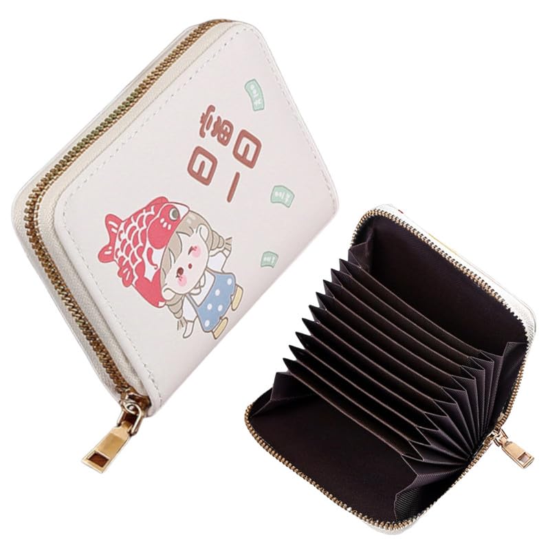 Kraptick Card Holder for Women - Elegant and Versatile Card Organizer, Credit Cardholder, Card Pouch, Card Case (White) - Image 1