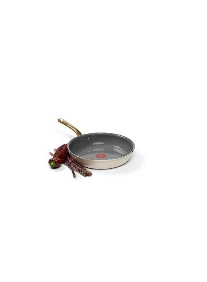 T-fal Preserve Ceramic Non-Stick, 2 Piece Frypan Set, 8.5 Inch and 11 Inch, Almond Butter, C494S263 - Image 3