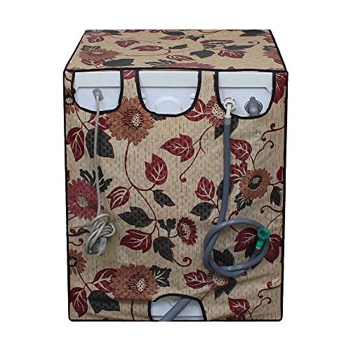 Lithara Waterproof Front Load Washing Machine Cover For 6 kg, 6.2 Kg, 6.5 Kg, 7 Kg (Design_03) - Image 4