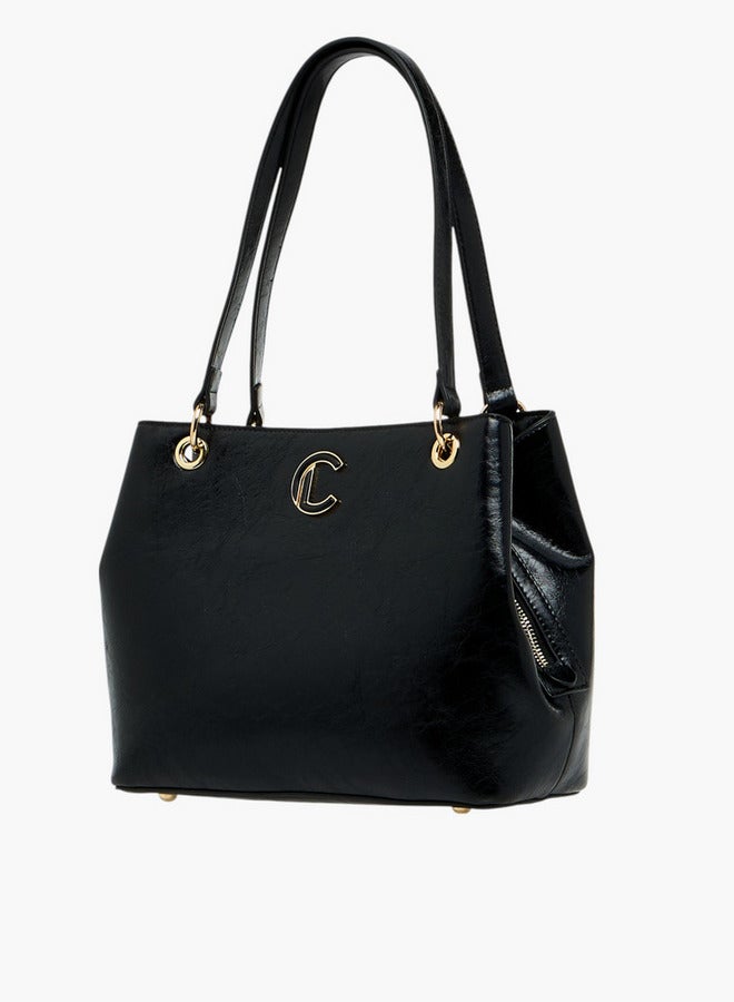 لو كونفورت حقيبة يد نسائية بتصميم بارز مع حزام قابل للفصل وإغلاق بسحاب - Image 3