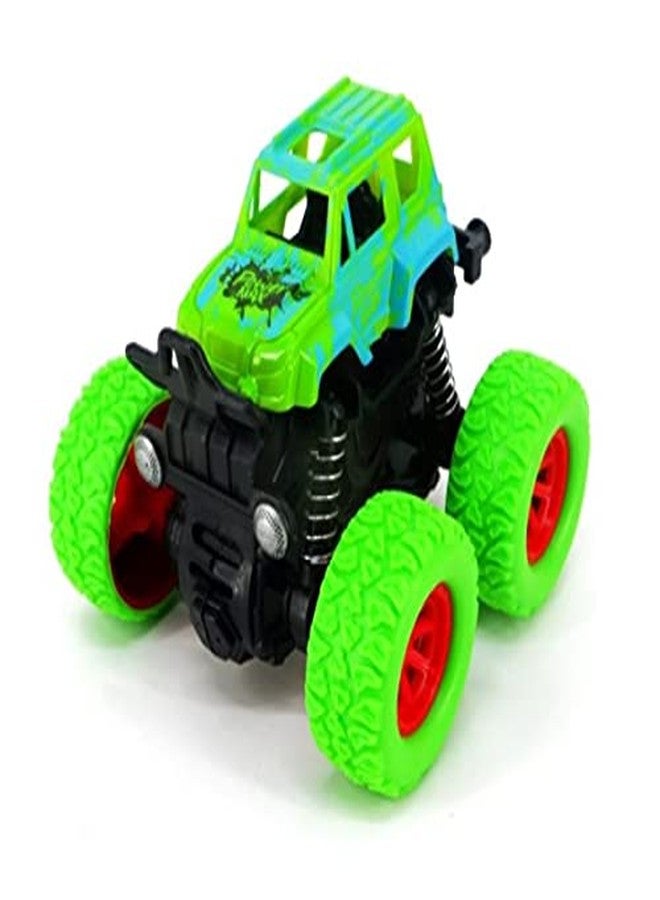 IndusBay® 4WD Monster Truck Offroad Cars Push and Go Toy Trucks Friction Powered Cars 4 Wheel Drive Vehicles for Toddlers Children Boys Girls Kids Gift, Green - Image 2