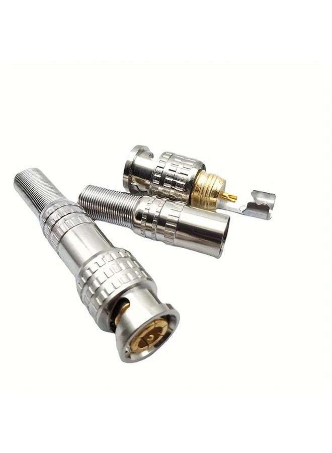 1pc Q9 75 5 Gold Plated Surveillance BNC Video Cable Connector Adapter - Image 4