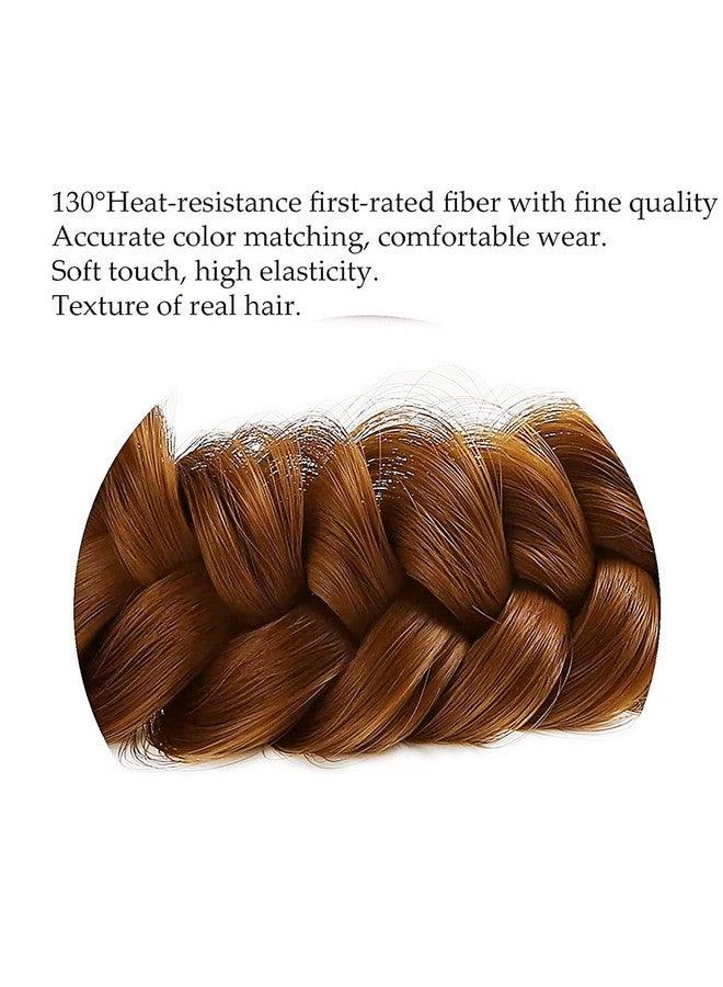 TOECWEGR Oecwegr Synthetic Hair Braided Headband Classic Wide Strands Wedding Disorderly Fluffy Braids Wig Band Women Beauty Accessory - Image 5