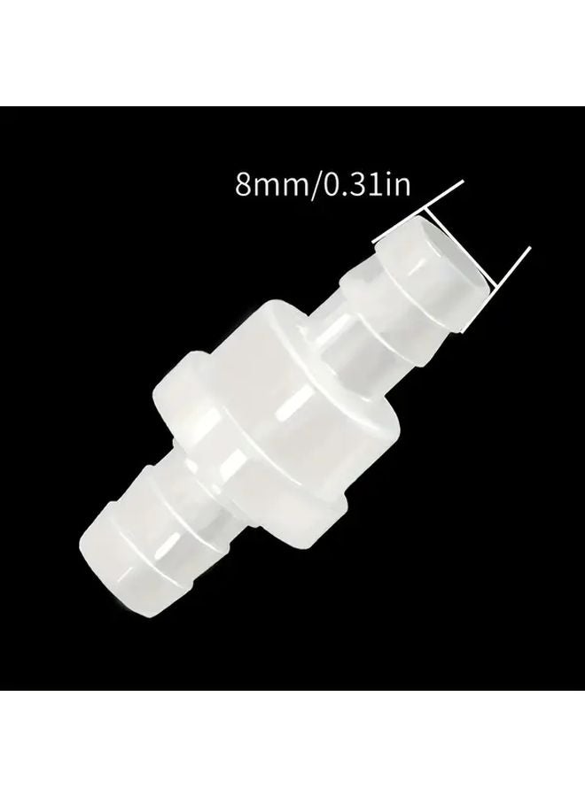 10pcs 8mm One Way Check Valves Non Return Ozone Resistant Plastic For Water Fuel Oil Air Gas - Image 5