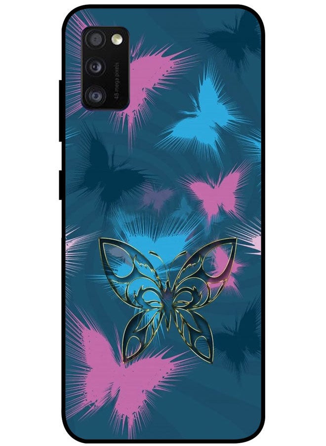 EYE CATCH Protective Case Cover For Samsung Galaxy A41 Smart Series Printed Protective Case Cover for Samsung A41 Butterflies  - Image 1