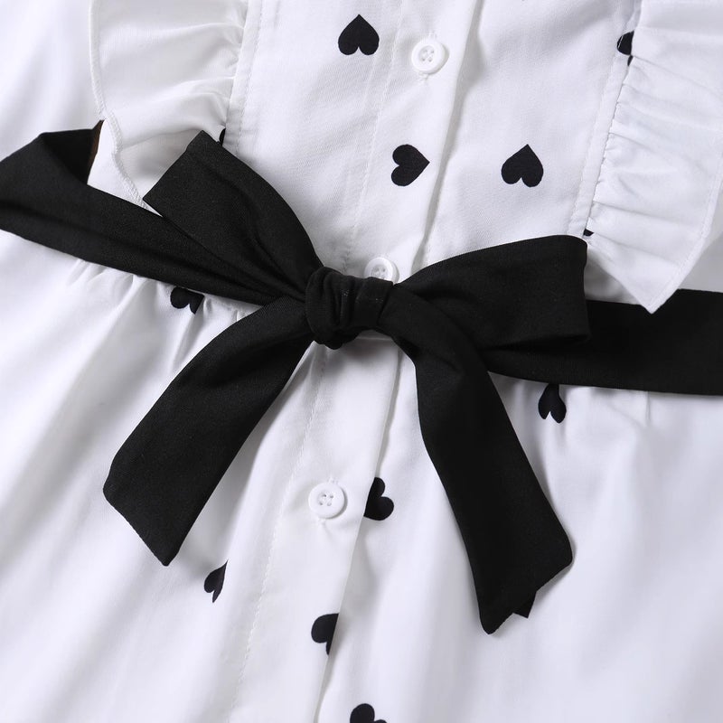 2025 Children'S Clothing Autum New Girls Fashion Long Shirt Dress With Belt Leggings Set - Image 5