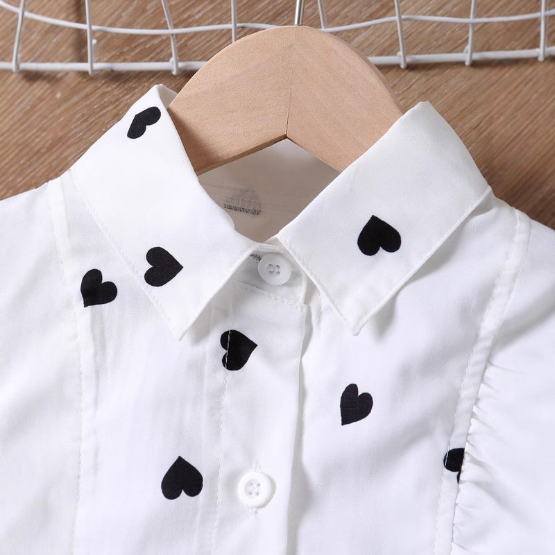 2025 Children'S Clothing Autum New Girls Fashion Long Shirt Dress With Belt Leggings Set - Image 4