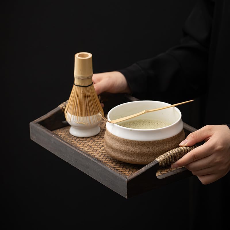 ZUHSA Matcha Tea Whisk Holder Ceramic Holder for Bamboo Chasen fit for Matcha Chasen Tea Set Accessories (A) - Image 2