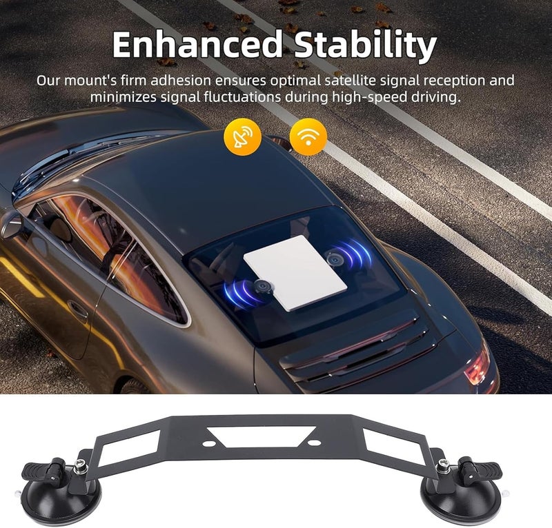 Yunseity for Mini Suction Cup Mount, Alloy Steel Portable Car Mounting Kit for Cars & Sunroofs Satellite Mounting Accessories - Image 2