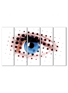 Wall painting - drawing of an eye - 1526 - divided into five equal pieces