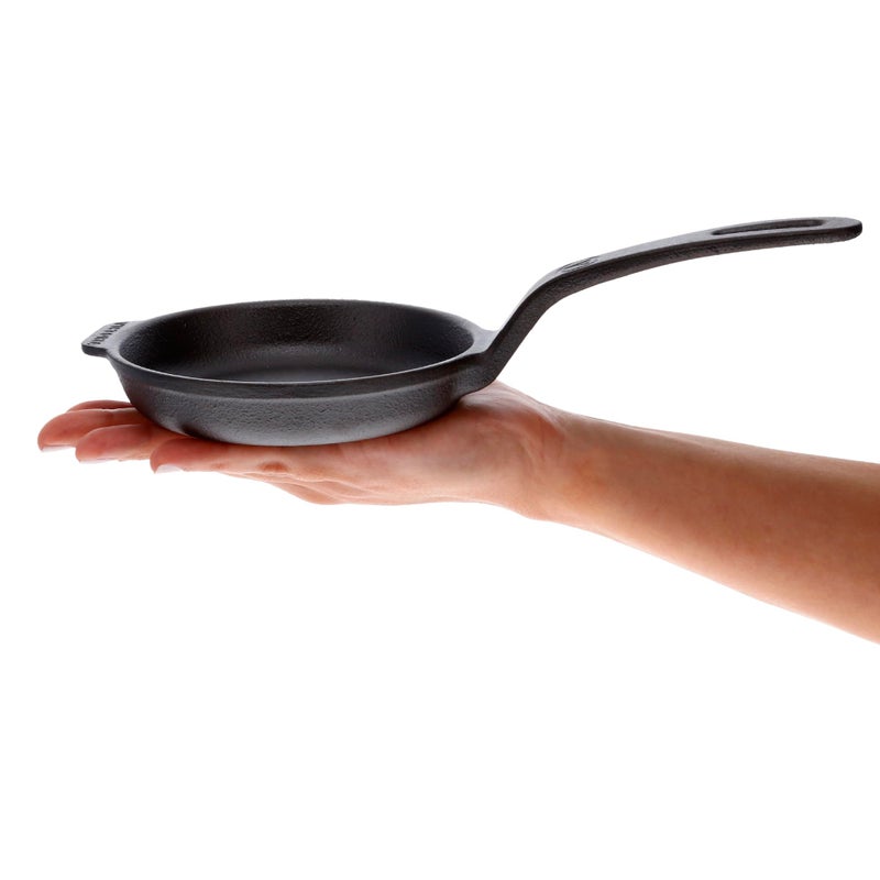 Victoria 4-Inch Cast Iron Skillet, Pre-Seasoned Cast Iron Frying Pan with Long Handle, Made in Colombia - Image 1