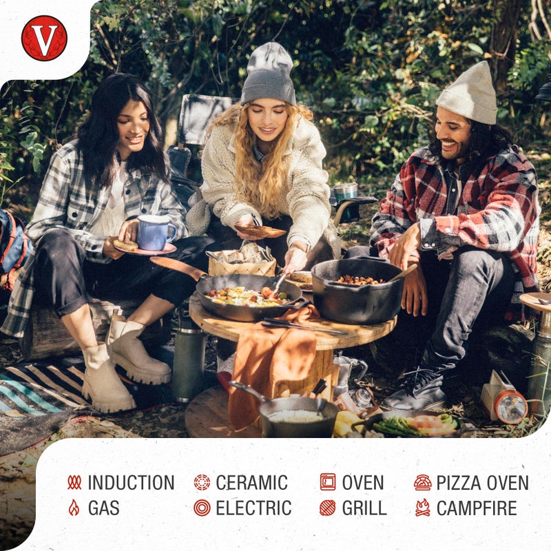 Victoria 4-Inch Cast Iron Skillet, Pre-Seasoned Cast Iron Frying Pan with Long Handle, Made in Colombia - Image 3