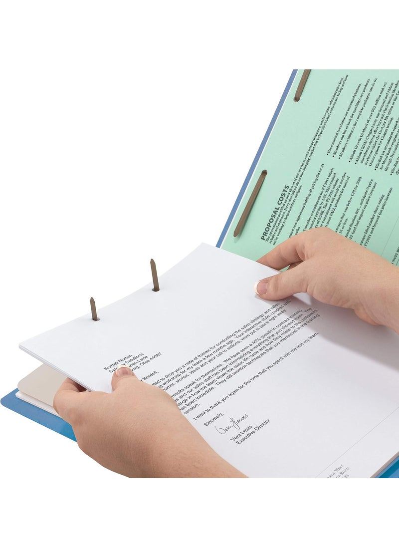Smead Smead End Tab Classification File Folder 2 Dividers 2 Expansion Letter Size Blue 10 per Box 26836  - Image 4