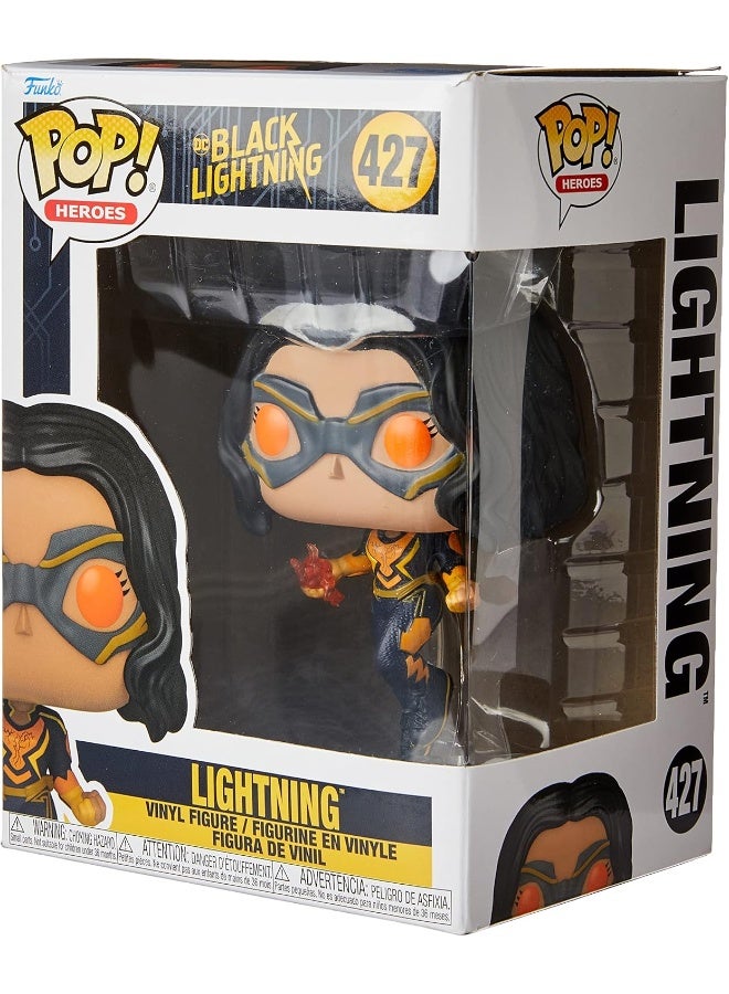 Funko 57590 Pop! Heroes Black Lightning with Lightning Vinyl Figure, One Size - Image 4