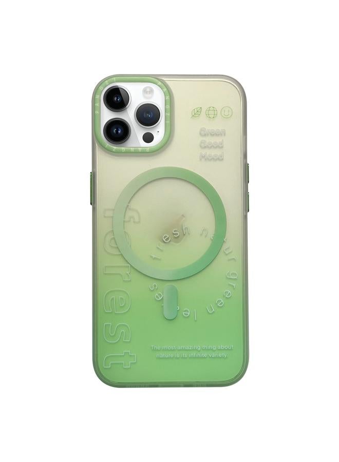 اس-توب جراب لهاتف iPhone 14 Pro، جراب هاتف MagSafe مزدوج الطبقات متدرج اللون غير اللامع - Image 1