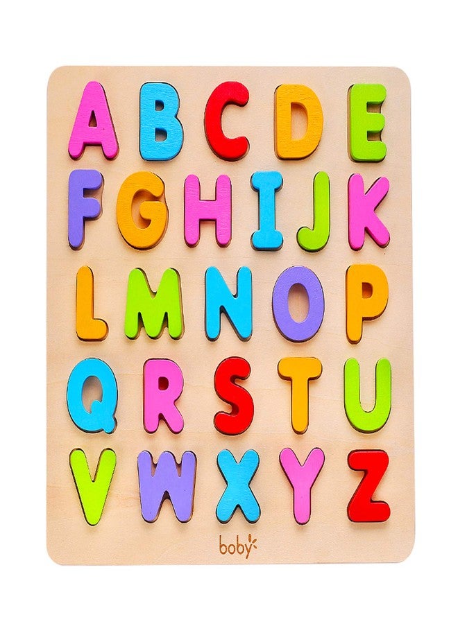 Boby Wooden Alphabet Puzzle Toys, ABC Letter & Number Puzzles for Toddlers 3 Year Old, Preschool Learning Toys for Kids, Educational Gift for Boys Girls - Image 1