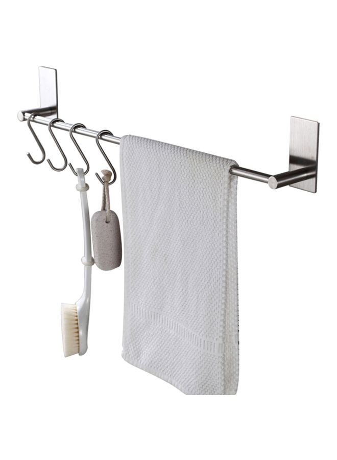 Stainless Steel Towel Holder Silver