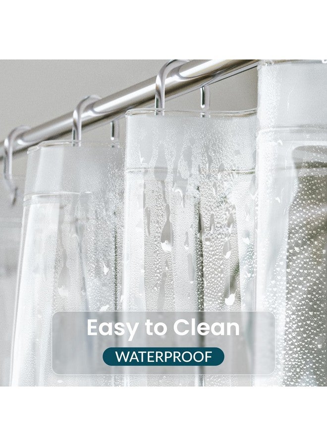 Titanker Clear Shower Curtain Liner, Plastic Shower Liner PEVA 72 x 72 Lightweight Waterproof Shower Curtains for Bathroom with Magnets and Rustproof Grommets - Image 5