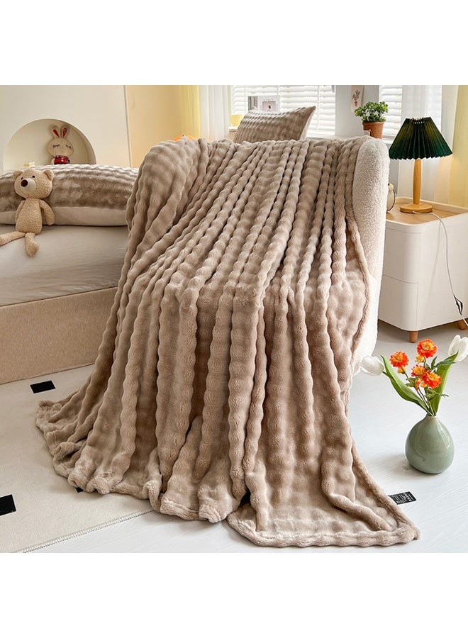 المرأة الناعمة لطيف الصلبة رمي بطانية للكريكة فلانيل هدية مريحة بطانيات للبنات أم المعلم المعلم أريكة سرير المنزل ديكور الراقية رمي دافئ للصيف غرف مكيفة الهواء 50 * 60 بوصة - Image 1