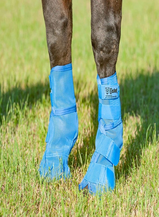 Cashel Crusader Horse Fly Leg Guards Small Horse/Arab Blue - Image 2