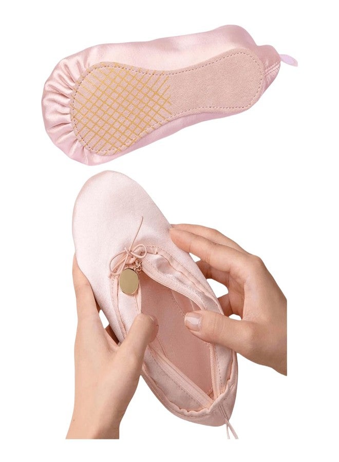CECKQUE Ballet Dance Shoe Makeup Bag For Little Girls, Ballerina Slipper Makeup Pouch Bag, Ballet Pointe Shoes Gifts (Pink) - Image 5