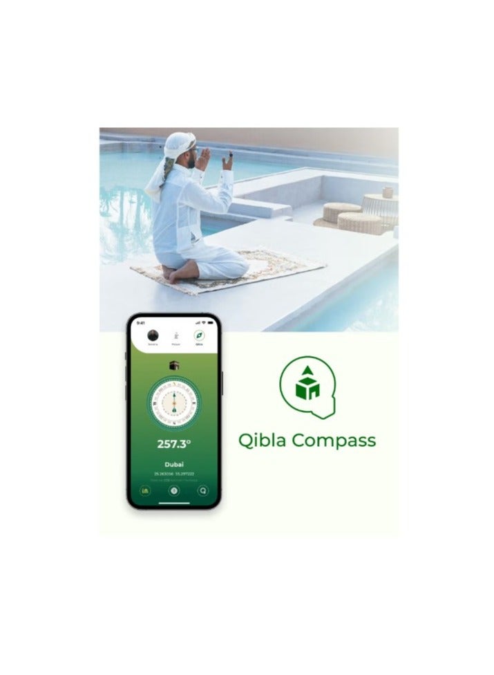 iQIBLA UMEOX iQIBLA Smart Zikr Ring Lite Black 22 MM - Image 2