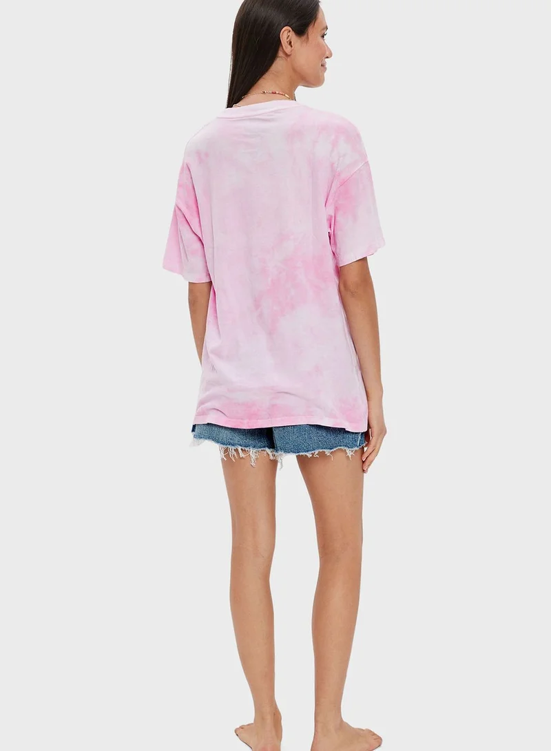 American Eagle Crew Neck Graphic T-Shirt