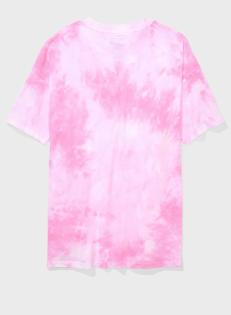 American Eagle Crew Neck Graphic T-Shirt