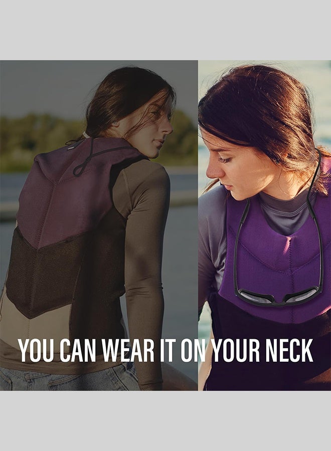 Polish'D Eye Glasses Holder Strap - Sunglasses Straps Cords for Men Women Kids - Eyeglass Holders Around Neck - Eyewear String Lanyard Retainer - 2 PCS（Black) - Image 4