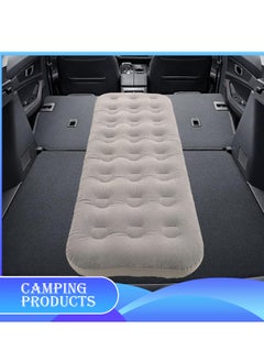 Manful Inflatable Mattress with Pump Portable Outdoor Air Mattress Foldable Single Thickened Flocking Mattress for Outdoor and Home  - Image 4