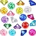 Chalyna Diving Gems Pool Toys 16 Pieces Large Acrylic Gems Big Diamond Gems Pirate Treasure Chest Summer Underwater Swimming Toys for Birthday Swimming Training Gift Water Pool - Image 3