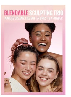 KAJA Kaja 3-in-1 Blendable Sculpting Trio - Play Bento | with Mango Seed Butter, Cream Bronzer, Powder Blush, and Highlighter, 01 Butter Up  - Image 2