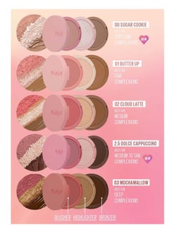 KAJA Kaja 3-in-1 Blendable Sculpting Trio - Play Bento | with Mango Seed Butter, Cream Bronzer, Powder Blush, and Highlighter, 01 Butter Up  - Image 4