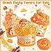 LAWOHO 6 Packs Gradient Orange Slime Kit Cloud Slime Butter Slime Clear Slime Crunchy Slime for Kids with Various Slime Addins Non Stick Slime Party Favors for Girls and Boys 360ml Kids SlimeBread - Image 4