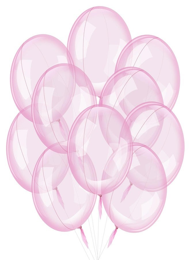 Civaner 30 Pcs 24 Inch Bubble Pink Clear Bobo Balloons for Stuffing Pre Stretched Large Stuffable Bubbles for Christmas Wedding Birthday Baby Shower Party Decoration - Image 1